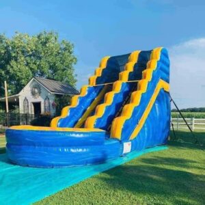 Blue And Yellow WaterSlide