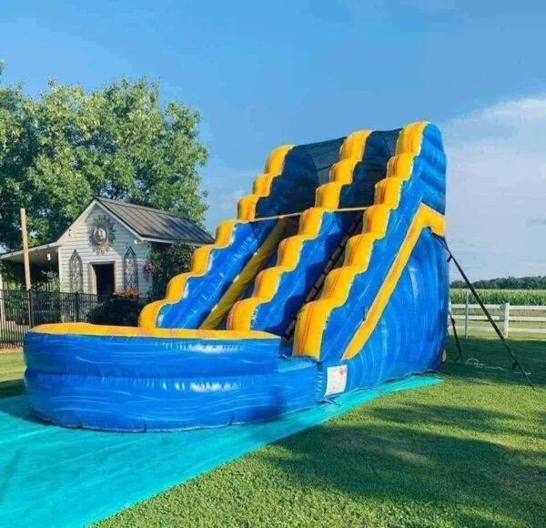 Blue And Yellow WaterSlide