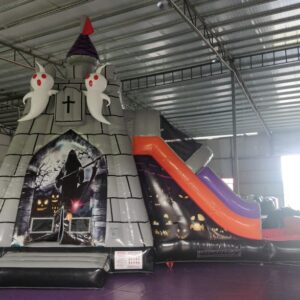 Grim Reaper Ghost Bounce House w Slide (26L 13L 18T)