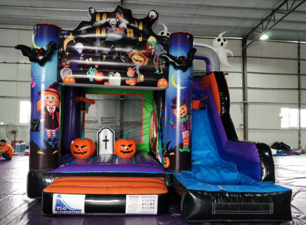 Halloween Bounce House With Slide (16W 16L 15T)